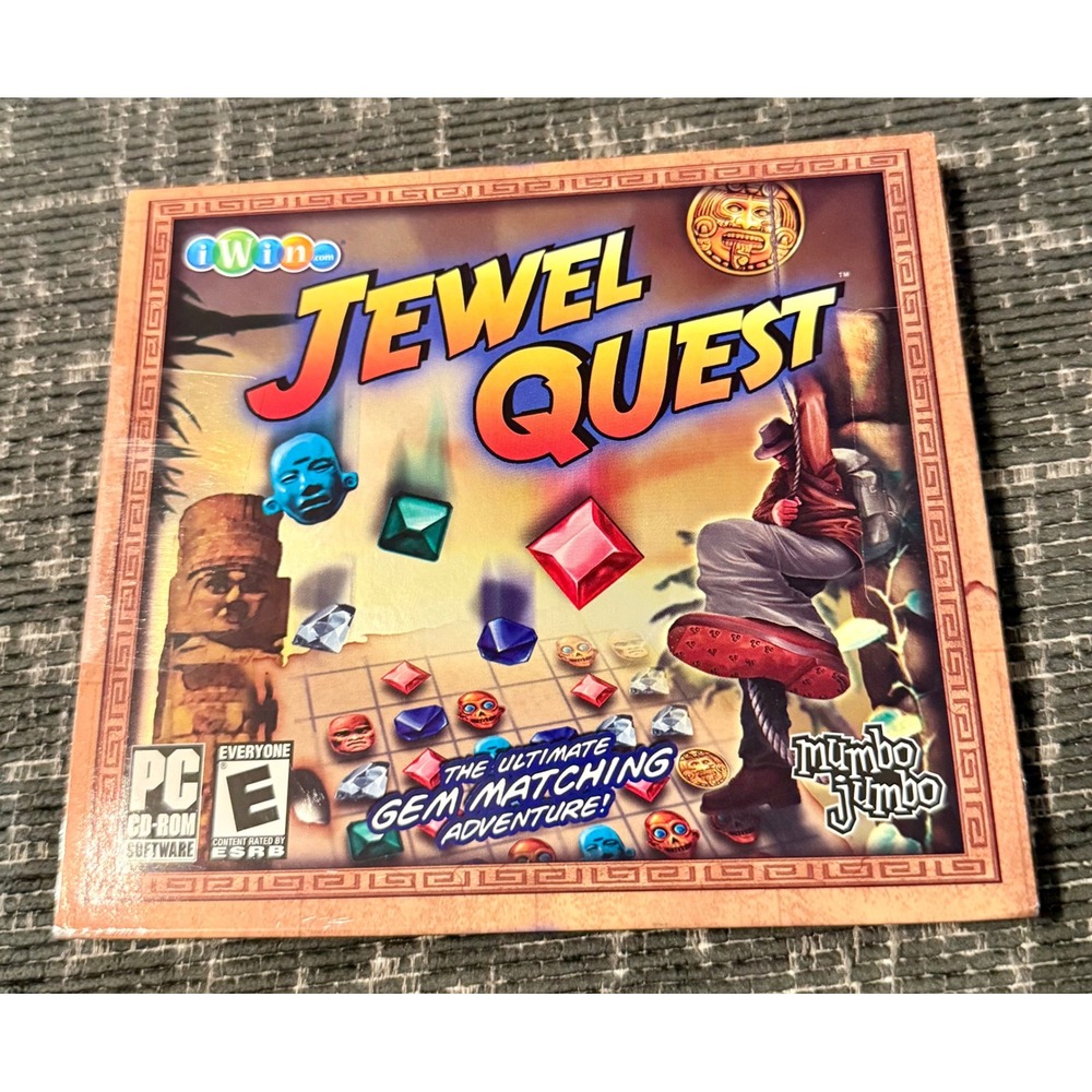 Mumbo Jumbo Jewel Quest PC Game OS Windows XP New Sealed Gem Matching Adventure